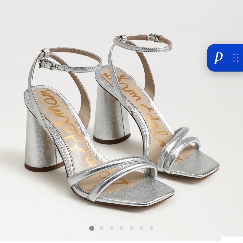 Sam Edelman Silver Strappy Women's Heels